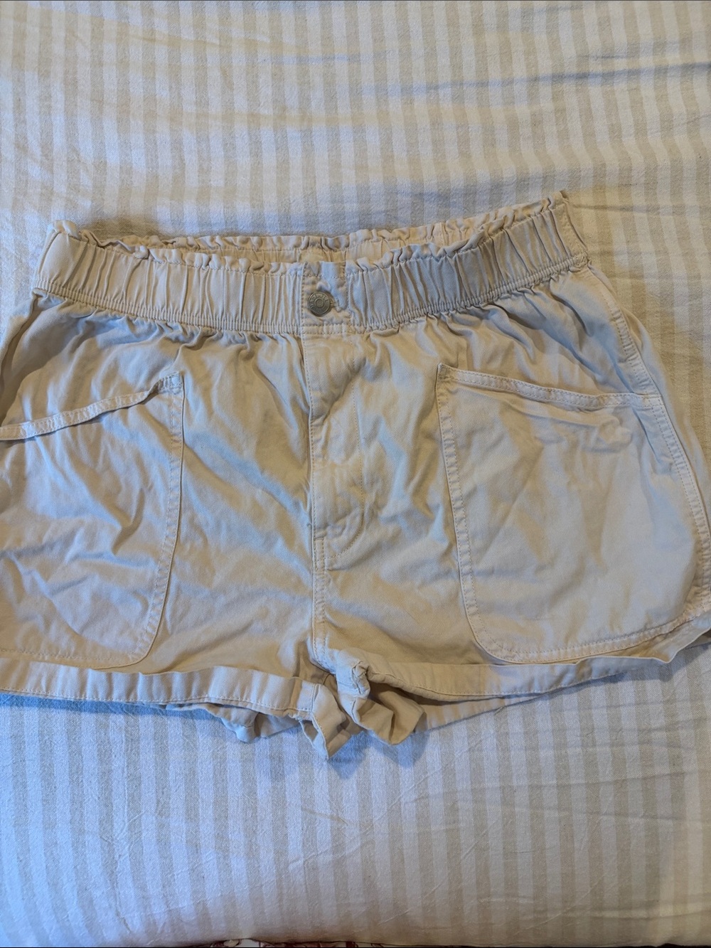 Madewell Beige High-Waist Casual Shorts